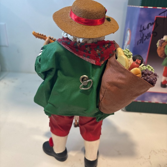 Kurt Adler Musical Fabriche Italian Santa Figurine 10.5” Figure Italy - Picture 4 of 9